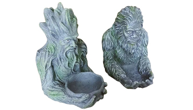 Bigfoot or Tree Spirit Resin Bird Feeder & Garden Ornament