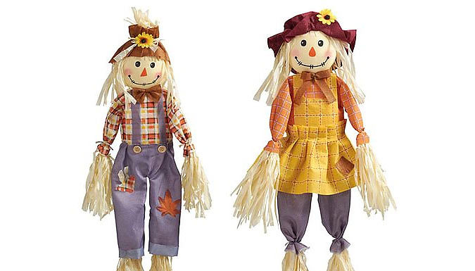 Pair of 1.83M Scarecrows