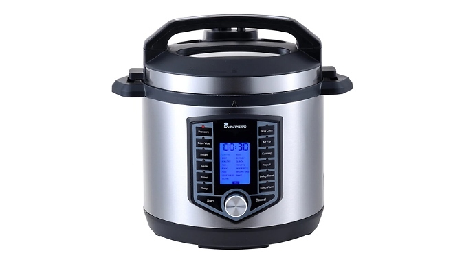 Stainless Steel 12-in-1 Multi-Cooker 1500W - 6L!