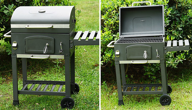 Stainless Steel Large Charcoal BBQ!