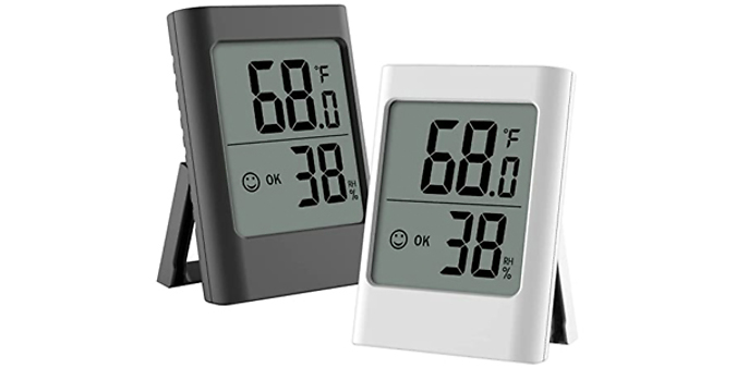 Indoor LCD Digital Thermometer - 2 Designs & Colours