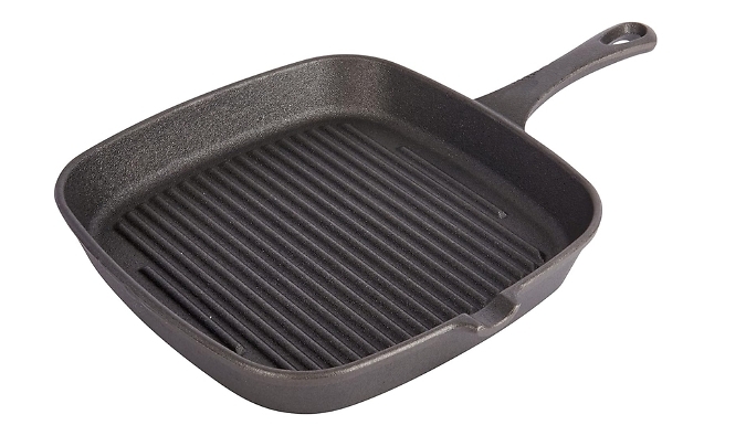 Cast Iron Non-Stick Square Frying Skillet