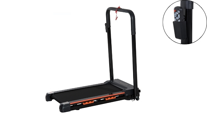 HOMCOM Steel Folding Motorised Home Treadmill