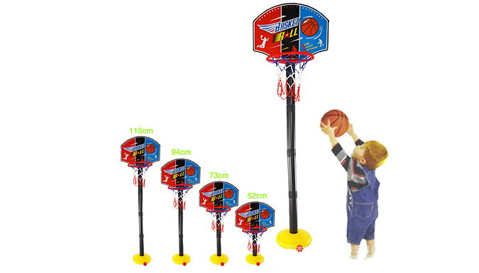 Adjustable Kids Basketball Hoop Set