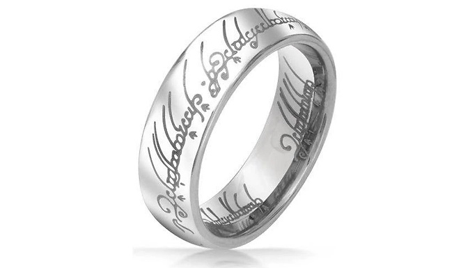 1 or 2 Lord of the Rings Style Rings - 2 Colours & Sizes