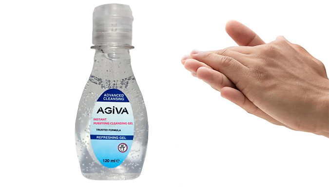 5-Pack of Agiva Instant Cleansing Hand Gel 120ml
