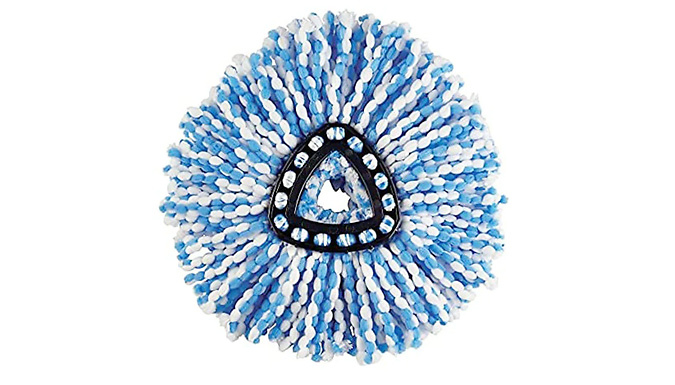 1, 3 or 6 Replaceable Microfiber Spin Mop Heads - 3 Colours