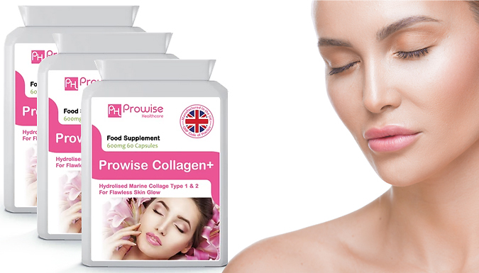 1, 2 or 3-Month Supply of Prowise 600mg Pure Marine Collagen