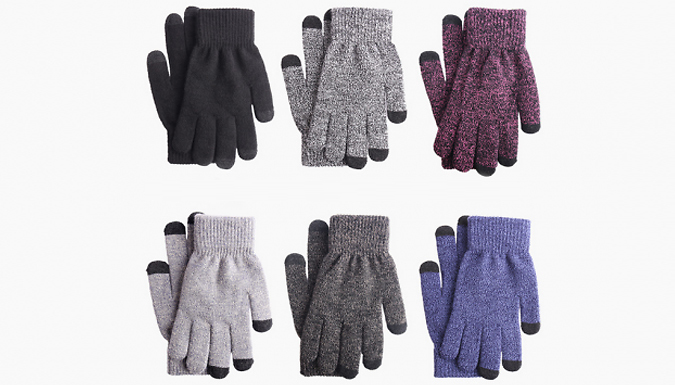 Knitted Touch Screen Winter Gloves - 6 Colours