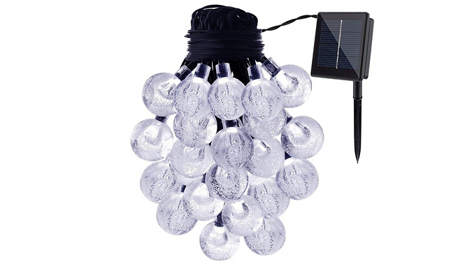 30-LED Solar Bulb Lights - 3 Colours