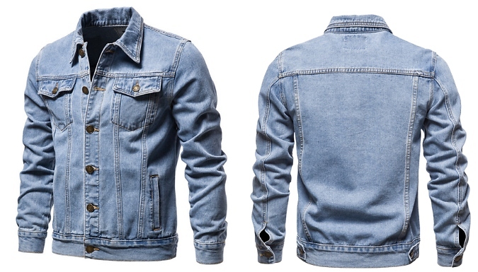 Denim Trucker Jacket - 3 Colours, 7 Sizes