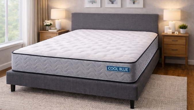 Cool Blue Temperature-Regulating Hybrid Mattress (5 Sizes)