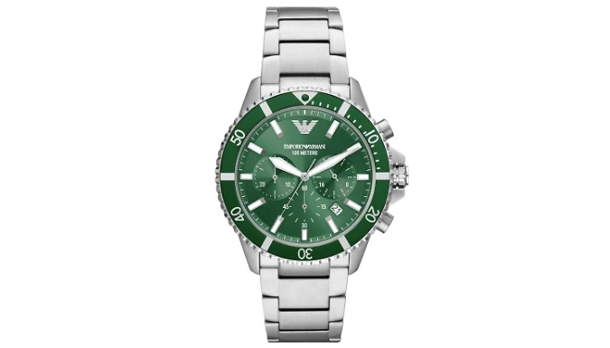Men's Emporio Armani Green Dial Watch - AR11500