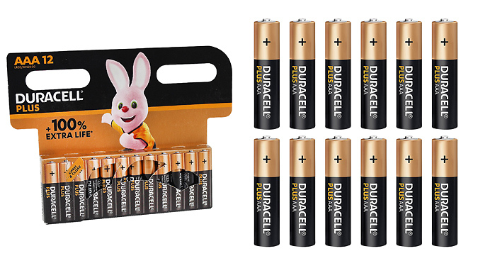 Duracell AA or AAA Batteries - 12 to 48 Pack