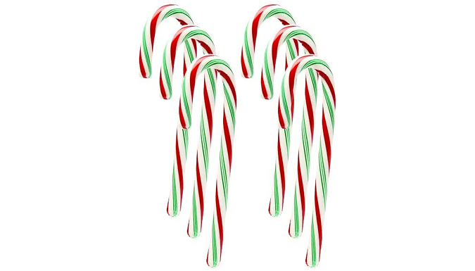 20 or 35 Peppermint Flavour Candy Canes Set