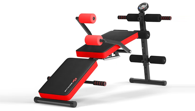 Foldable Adjustable Sit-Up Bench Workout Machine - 2 Colours