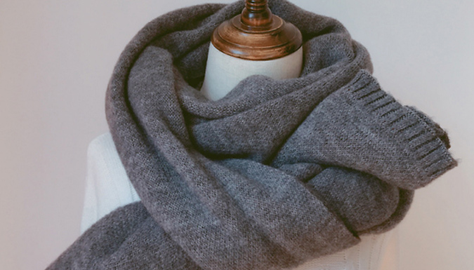 Soft Knitted Scarf Shawl - 6 Colours from Go Groopie
