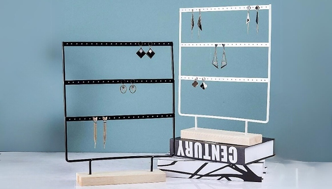 3 Tiered Metal Earring Organiser - 2 Colours