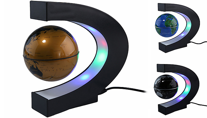 LED Magnetic Levitating Globe Lamp - 3 Colours