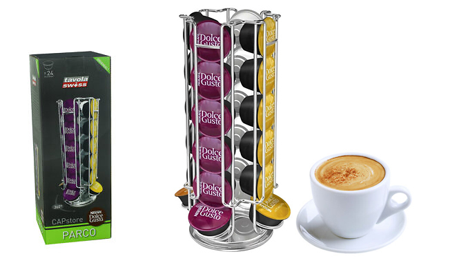 360-Degree Rotating Coffee Pod Holders – 2 Options