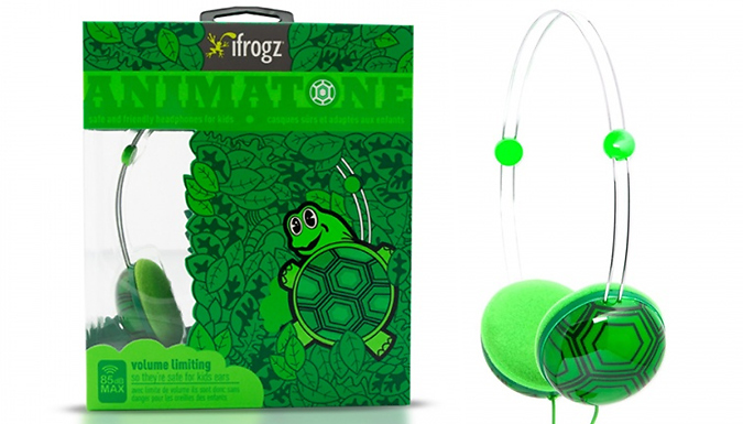 Kids' iFrogz Animatone Turtle Wired Headphones