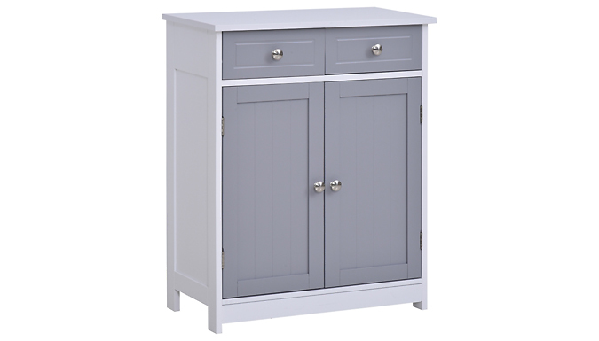 kleankin 2-Drawer Freestanding Bathroom Cabinet