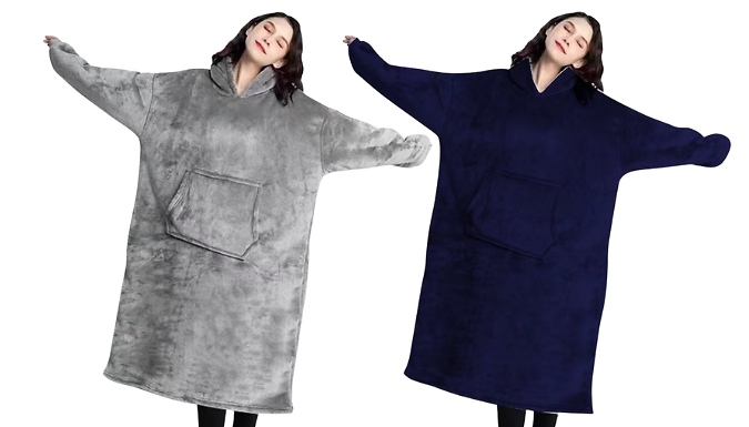 Oversized Sherpa Blanket Hoodie - 2 Colours