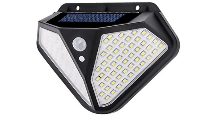102-LED Solar Powered Two-Sided Wall Light
