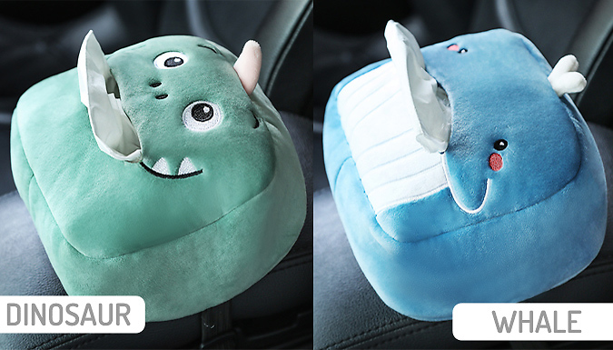 Cartoon Cute Plush Car Tissue Box - 13 Designs