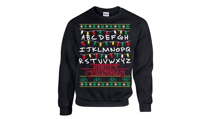 Stranger things hot sale lights sweater