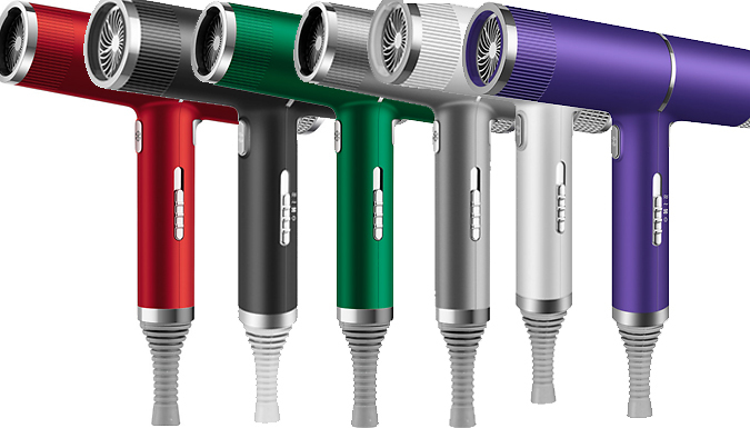 PowerAir Professional Ionic Hot & Cold Hair Dryer - 6 Colours!