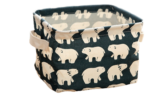 Cute Printed Storage Box - 2 Colours