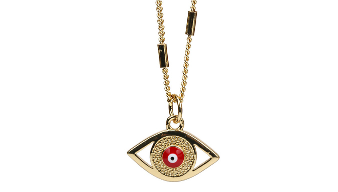 Evil Eye Oil Drop Pendant Necklace - 5 Colours