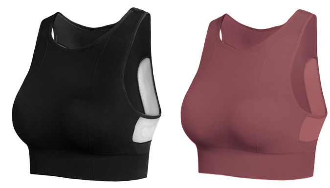 Breathable Push up Sports Top - 5 Colours & 4 Sizes