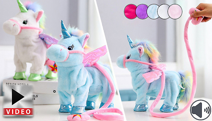 Walking sale unicorn toy