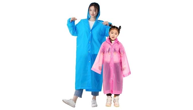 Eva Adult & Child Raincoat Set - 5 Colours