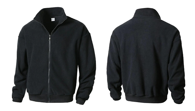 Men's Stylish Loose Fleece Jacket - 4 Colours, 5 Sizes!