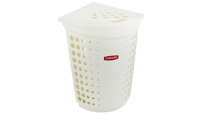 40L Curver Corner Laundry Basket