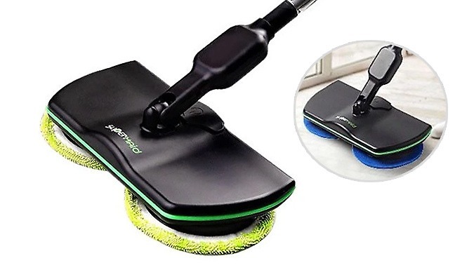 SuperMaid 2-in-1 Rechargeable Cordless Floor Cleaner & Polisher