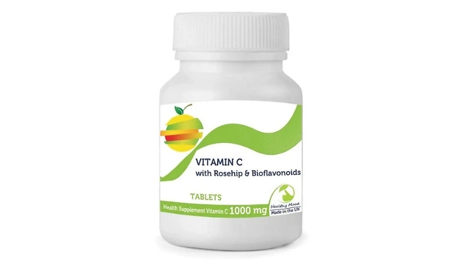 General Wellbeing & Healthy Skin Vitamin C with Rosehip Bioflavonoids Tablets