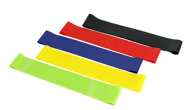5-Pack of Latex Resistance Bands