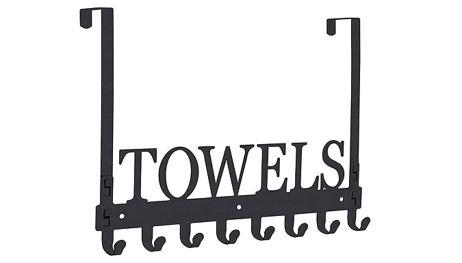 Bathroom Over-the-Door Towel Hook Rack at Go Groopie IE