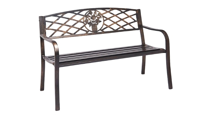 Coalbrookdale Bronze Garden Bench