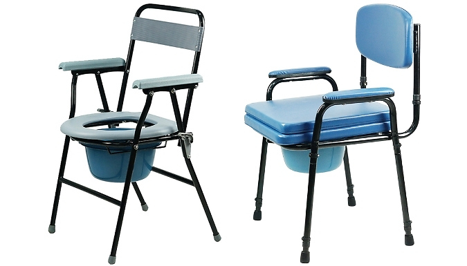 Commode Toilet Chair And Pan - 2 Options