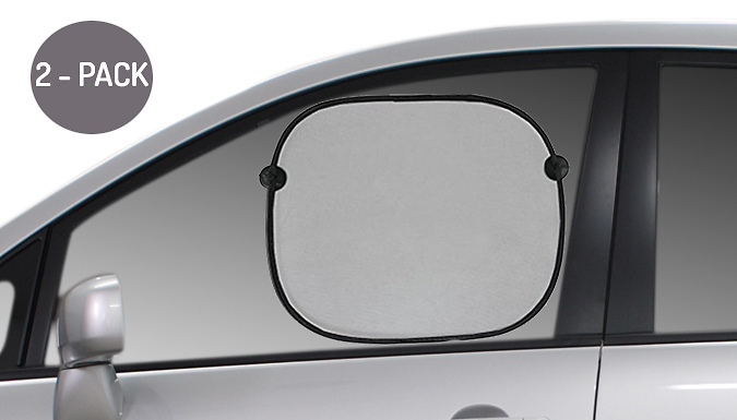 MSKA Solutions Ltd 2-Pack of Car Window Suction Cup Sun Visors