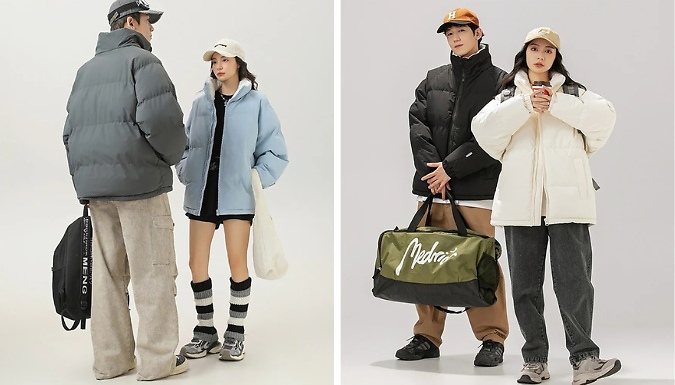 Winter Fleece Lined Puffer Jacket - 8 Colours & 6 Sizes