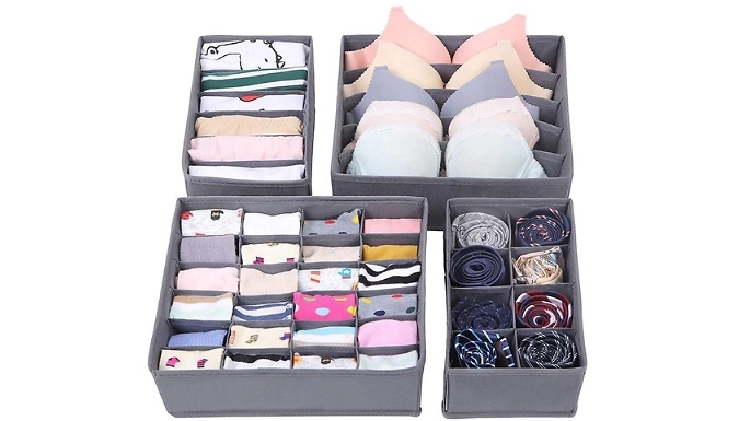 4 or 7-Piece Set of Drawer Organisers