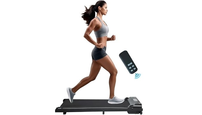 Alivio Walking Pad Treadmill with LCD Display & Remote Control