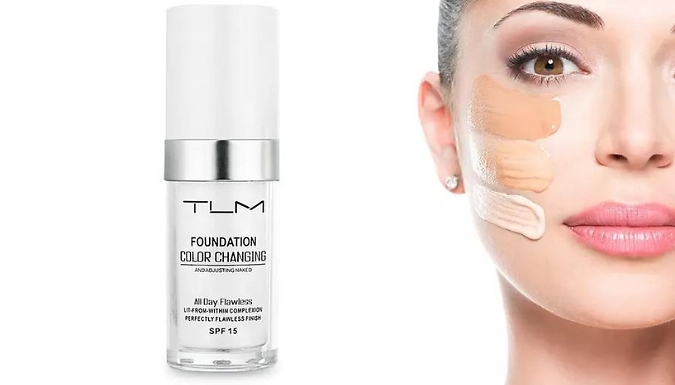 TLM Colour-Changing Foundation with SPF! - 1, 2 or 3 Bottles