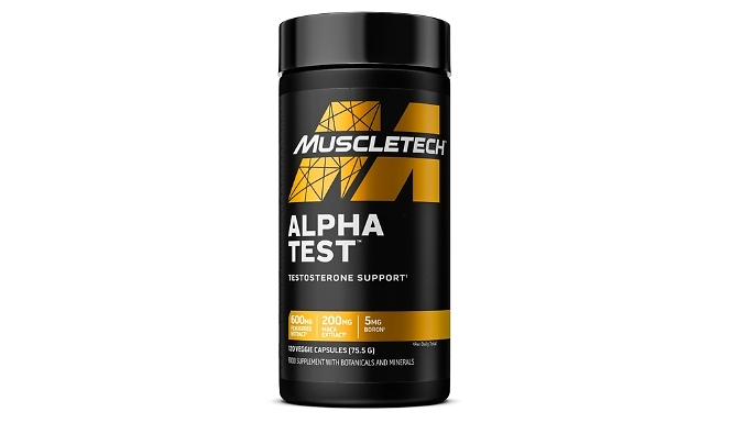 MuscleTech Alpha Test Testosterone Support Food Supplements - 120 Veggie Capsules